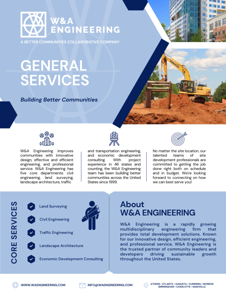 W&A Engineering Resource Library General Services